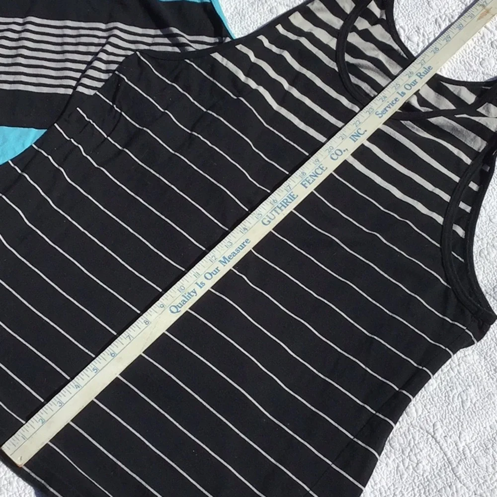 Zumiez Striped Men’s Tank Tops - Blue and Black 2 Pieces Bundle - Picture 6 of 8